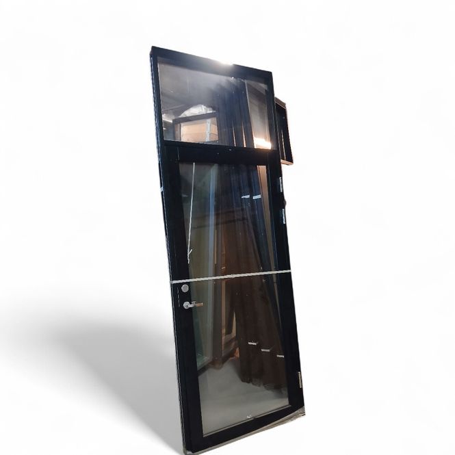 Hovedbilde Moelven Modus ID Flush Front - glassdør, sort, ...