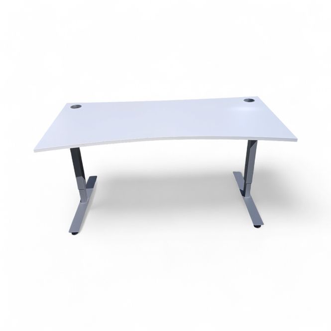 Hovedbilde EFG Izi skrivebord med magebue 160x90/80cm grå