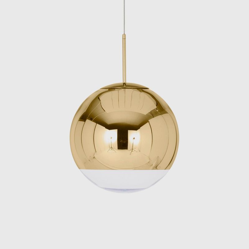 Tom Dixon Mirror Ball pendellampe Ø:40 cm ,gull