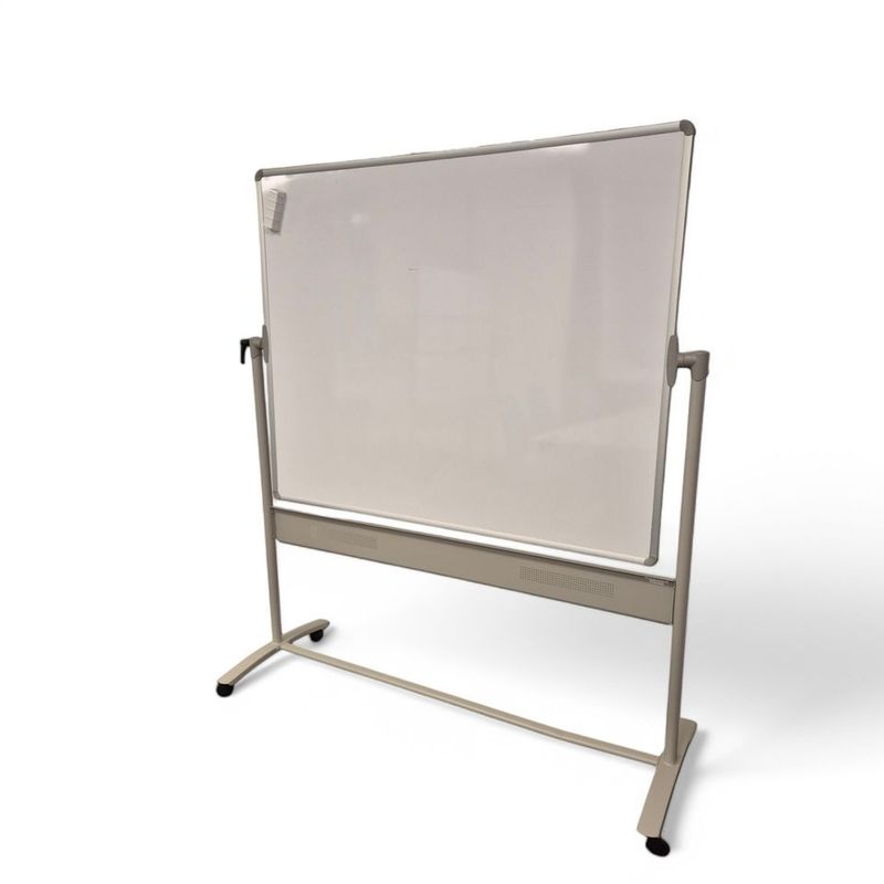 Nobo whiteboard på hjul, hvit