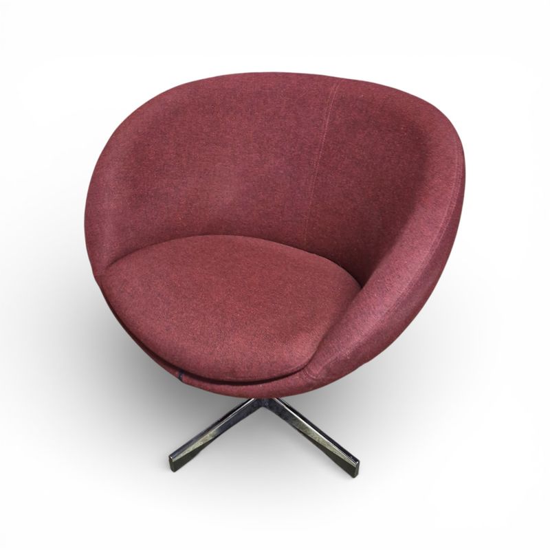 ForaForm Planet stol, rød/krom